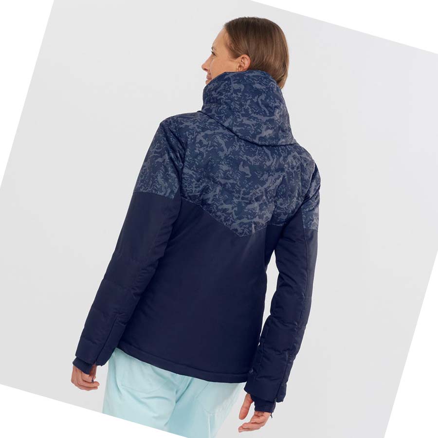 Chaquetas De Esquí Salomon NEW PREVAIL Mujer Azules | MX 2428HAP